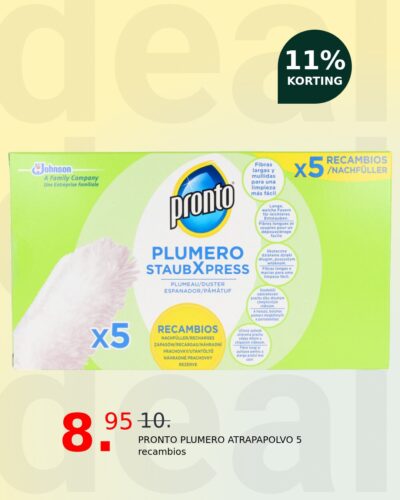 PRONTO PLUMERO ATRAPAPOLVO 5 recambios