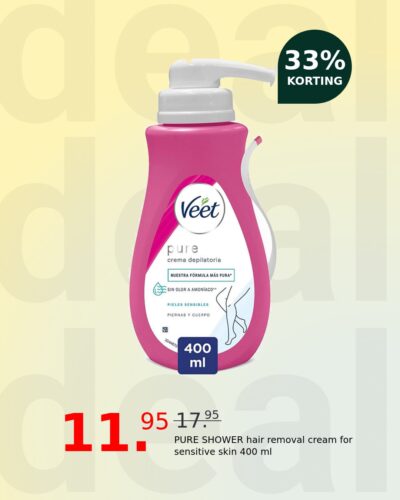 PURE SHOWER hair removal cream for sensitive skin 400 ml