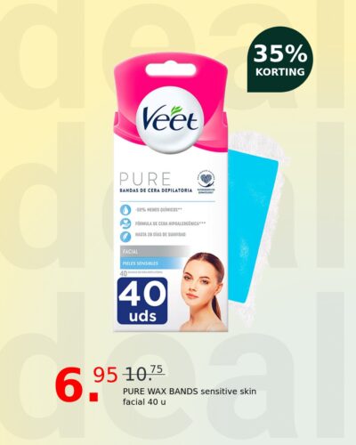 PURE WAX BANDS sensitive skin facial 40 u