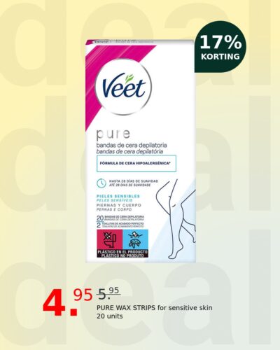 PURE WAX STRIPS for sensitive skin 20 units