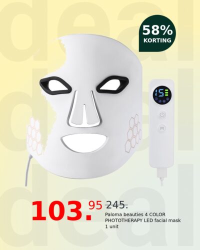 Paloma beauties 4 COLOR PHOTOTHERAPY LED facial mask 1 unit