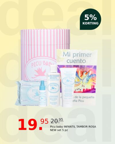 Picu baby INFANTIL TAMBOR ROSA NEW set 5 pz