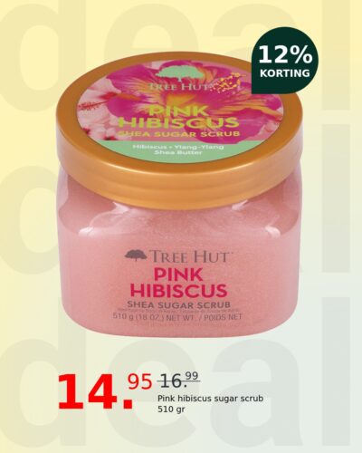 Pink hibiscus sugar scrub 510 gr