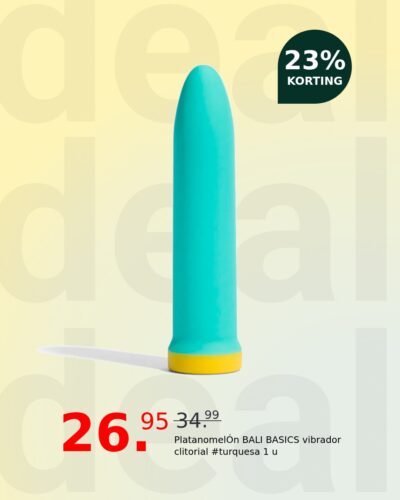 PlatanomelÓn BALI BASICS vibrador clitorial #turquesa 1 u