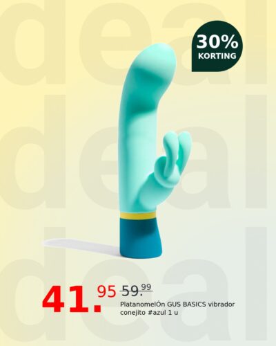 PlatanomelÓn GUS BASICS vibrador conejito #azul 1 u