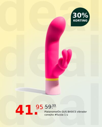 PlatanomelÓn GUS BASICS vibrador conejito #fucsia 1 u