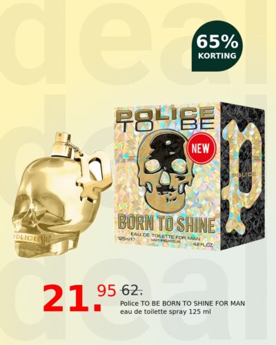 Police TO BE BORN TO SHINE FOR MAN eau de toilette spray 125 ml