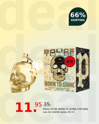 Police TO BE BORN TO SHINE FOR MAN eau de toilette spray 40 ml