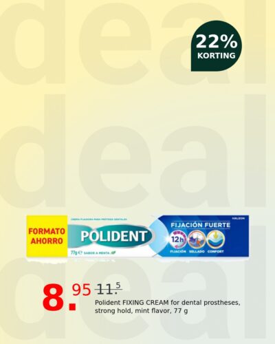 Polident FIXING CREAM for dental prostheses, strong hold, mint flavor, 77 g