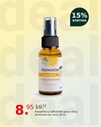 PranarÔm LA DIFUSIÓN spray cítrico tonificante bio (eco) 30 ml