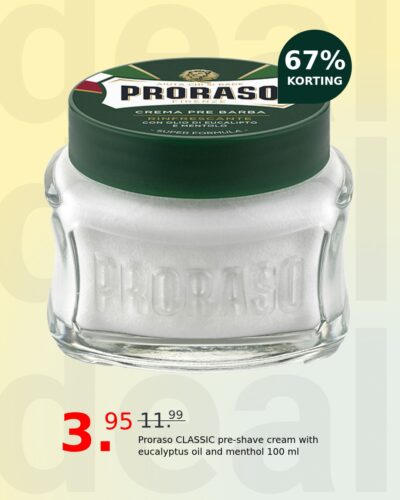 Proraso CLASSIC pre-shave cream with eucalyptus oil and menthol 100 ml