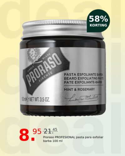 Proraso PROFESIONAL pasta para exfoliar barba 100 ml