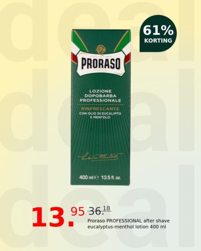 Proraso PROFESSIONAL after shave eucalyptus-menthol lotion 400 ml