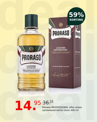 Proraso PROFESSIONAL after shave sandalwood-karite lotion 400 ml