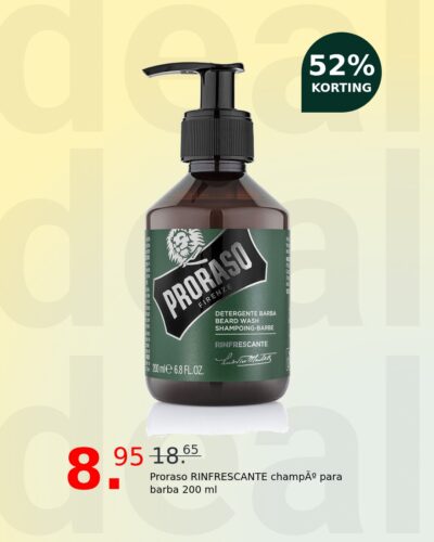 Proraso RINFRESCANTE champú para barba 200 ml