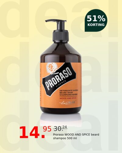 Proraso WOOD AND SPICE beard shampoo 500 ml