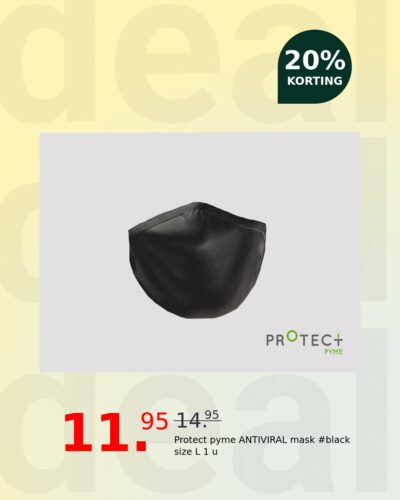 Protect pyme ANTIVIRAL mask #black size L 1 u