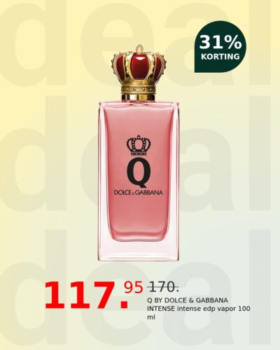 Q BY DOLCE & GABBANA INTENSE intense edp vapor 100 ml