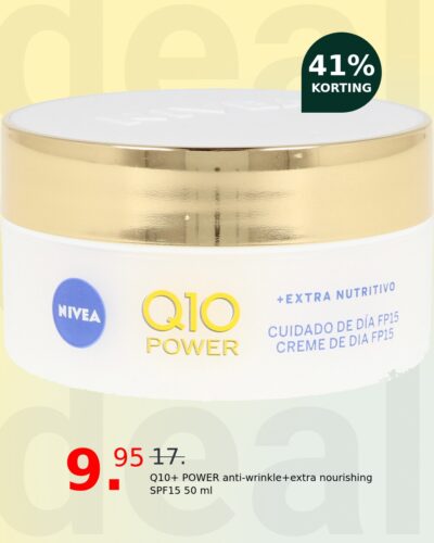 Q10+ POWER anti-wrinkle+extra nourishing SPF15 50 ml
