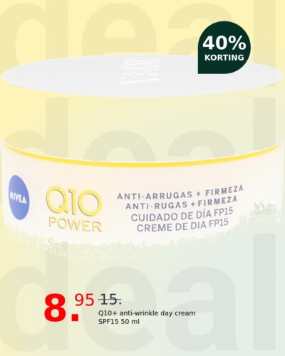 Q10+ anti-wrinkle day cream SPF15 50 ml