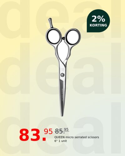 QUEEN micro serrated scissors 6" 1 unit