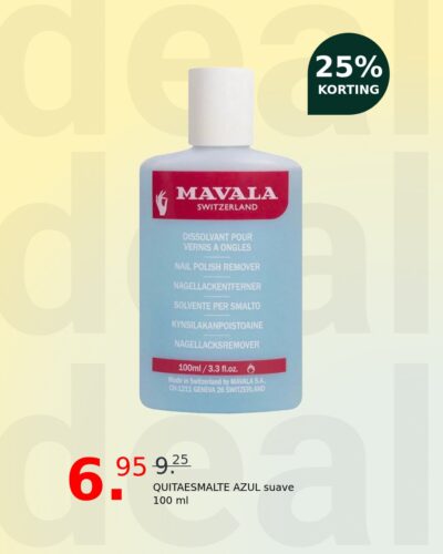 QUITAESMALTE AZUL suave 100 ml