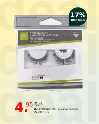 Qvs LOOK NATURAL pestañas postizas #estilo-1 1 u