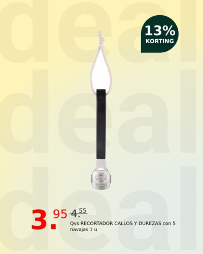 Qvs RECORTADOR CALLOS Y DUREZAS con 5 navajas 1 u