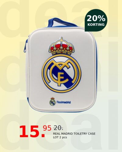 REAL MADRID TOILETRY CASE LOT 2 pcs