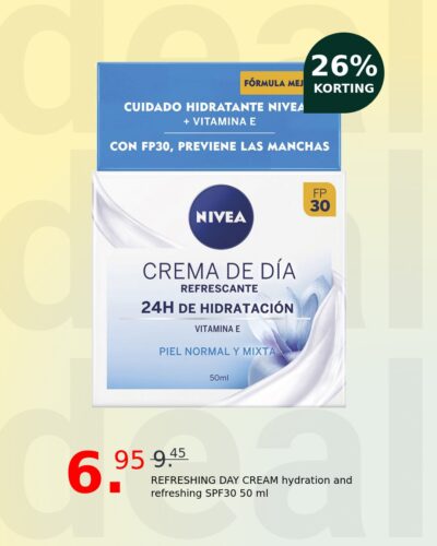 REFRESHING DAY CREAM hydration and refreshing SPF30 50 ml