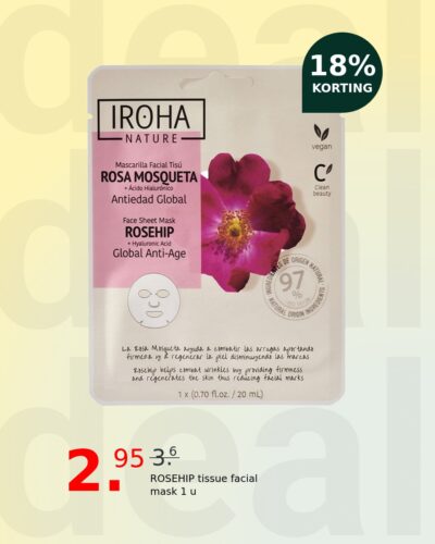 ROSEHIP tissue facial mask 1 u