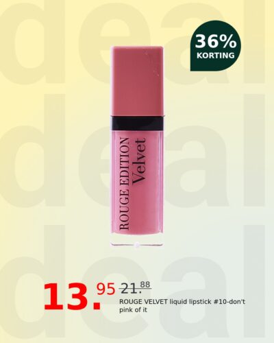 ROUGE VELVET liquid lipstick #10-don't pink of it