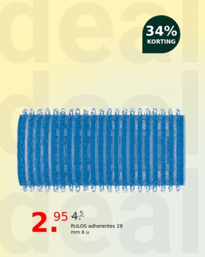 RULOS adherentes 28 mm 6 u