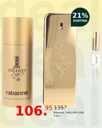 Rabanne 1 MILLIOM CASE 3 pcs