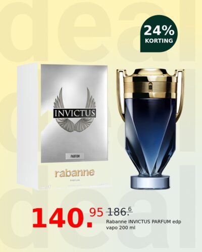 Rabanne INVICTUS PARFUM edp vapo 200 ml