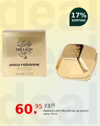 Rabanne LADY MILLION eau de parfum spray 30 ml