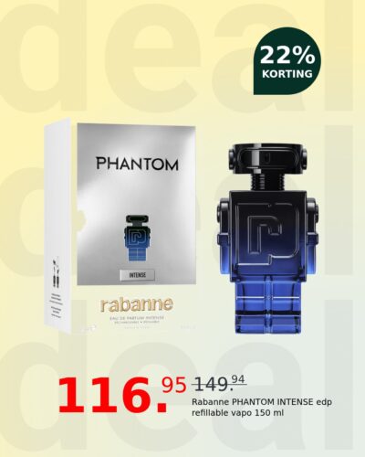 Rabanne PHANTOM INTENSE edp refillable vapo 150 ml