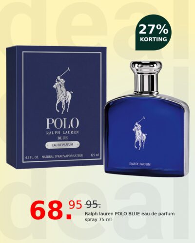 Ralph lauren POLO BLUE eau de parfum spray 75 ml