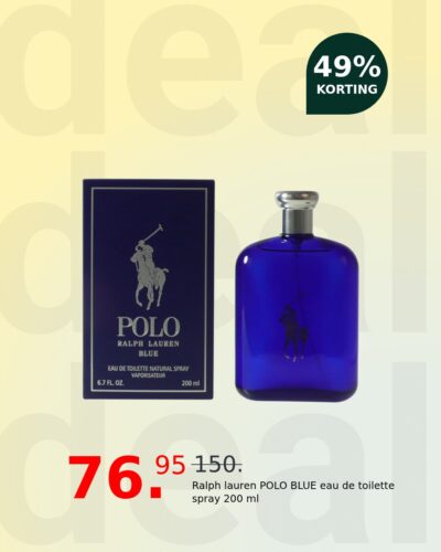 Ralph lauren POLO BLUE eau de toilette spray 200 ml