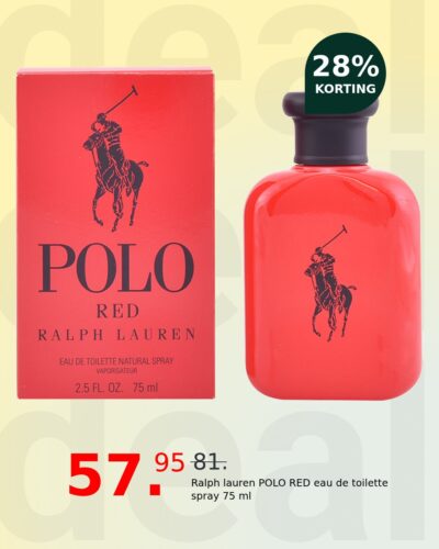 Ralph lauren POLO RED eau de toilette spray 75 ml