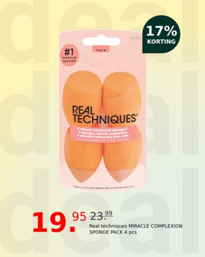 Real techniques MIRACLE COMPLEXION SPONGE PACK 4 pcs