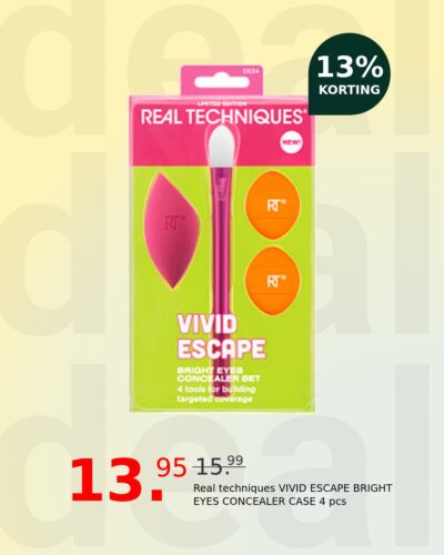 Real techniques VIVID ESCAPE BRIGHT EYES CONCEALER CASE 4 pcs