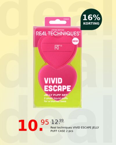 Real techniques VIVID ESCAPE JELLY PUFF CASE 2 pcs