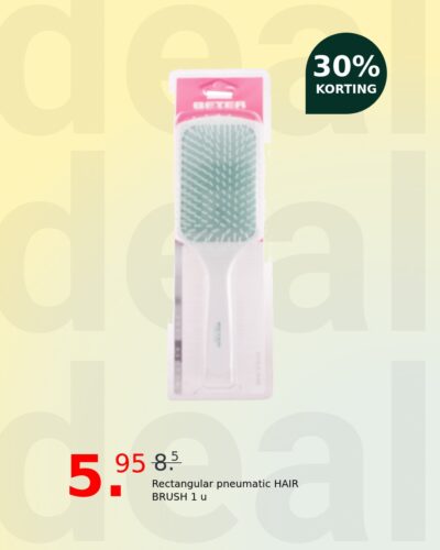 Rectangular pneumatic HAIR BRUSH 1 u