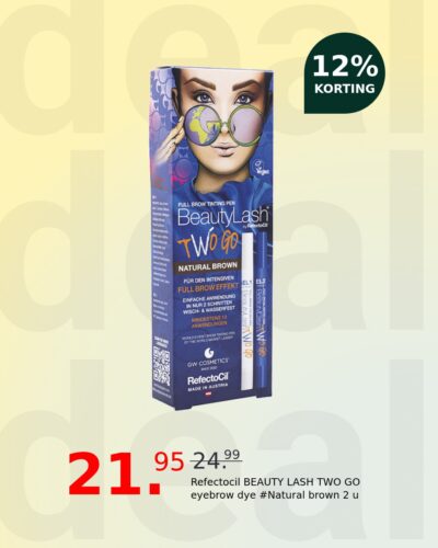 Refectocil BEAUTY LASH TWO GO eyebrow dye #Natural brown 2 u