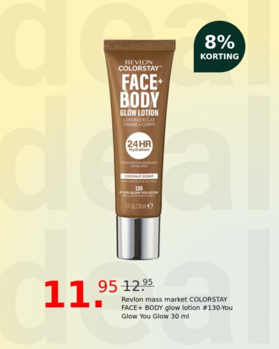 Revlon mass market COLORSTAY FACE+ BODY glow lotion #130-You Glow You Glow 30 ml