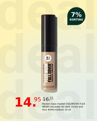 Revlon mass market COLORSTAY FLEX WEAR concealer for dark circles and face #040-medium 10 ml