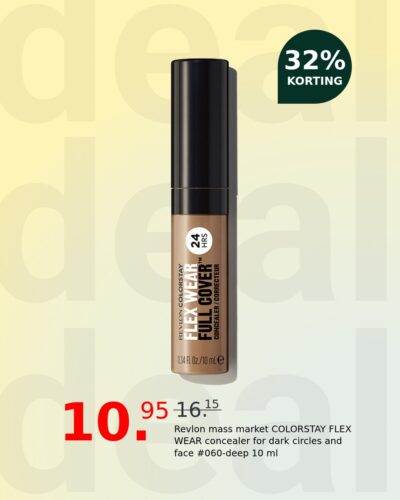 Revlon mass market COLORSTAY FLEX WEAR concealer for dark circles and face #060-deep 10 ml
