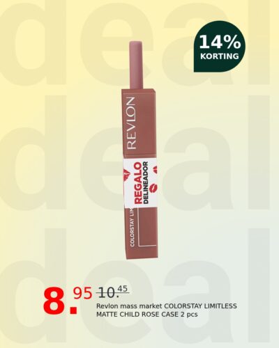 Revlon mass market COLORSTAY LIMITLESS MATTE CHILD ROSE CASE 2 pcs