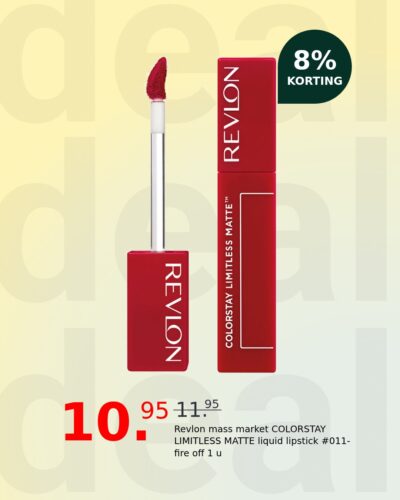 Revlon mass market COLORSTAY LIMITLESS MATTE liquid lipstick #011-fire off 1 u
